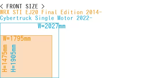 #WRX STI EJ20 Final Edition 2014- + Cybertruck Single Motor 2022-